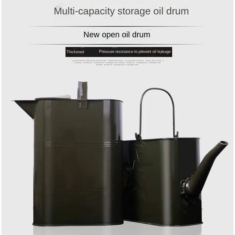 

Oil Bucket Pot Long Mouth Gasoline Barrel Iron Barrel Petrol Can Petrol Can Gasoline Dedicated Bottle Portable Fuel Tank