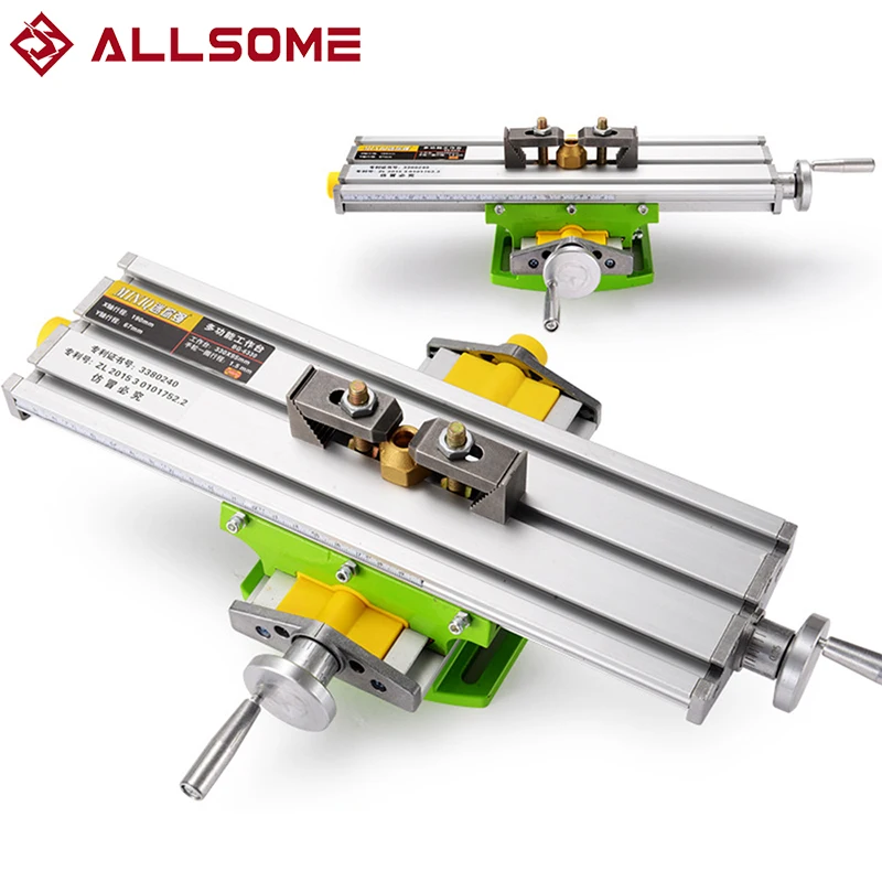 ALLSOME MINIQ многофункциональные сверла тиски приспособление Рабочий стол мини точность фрезерный станок Рабочий стол