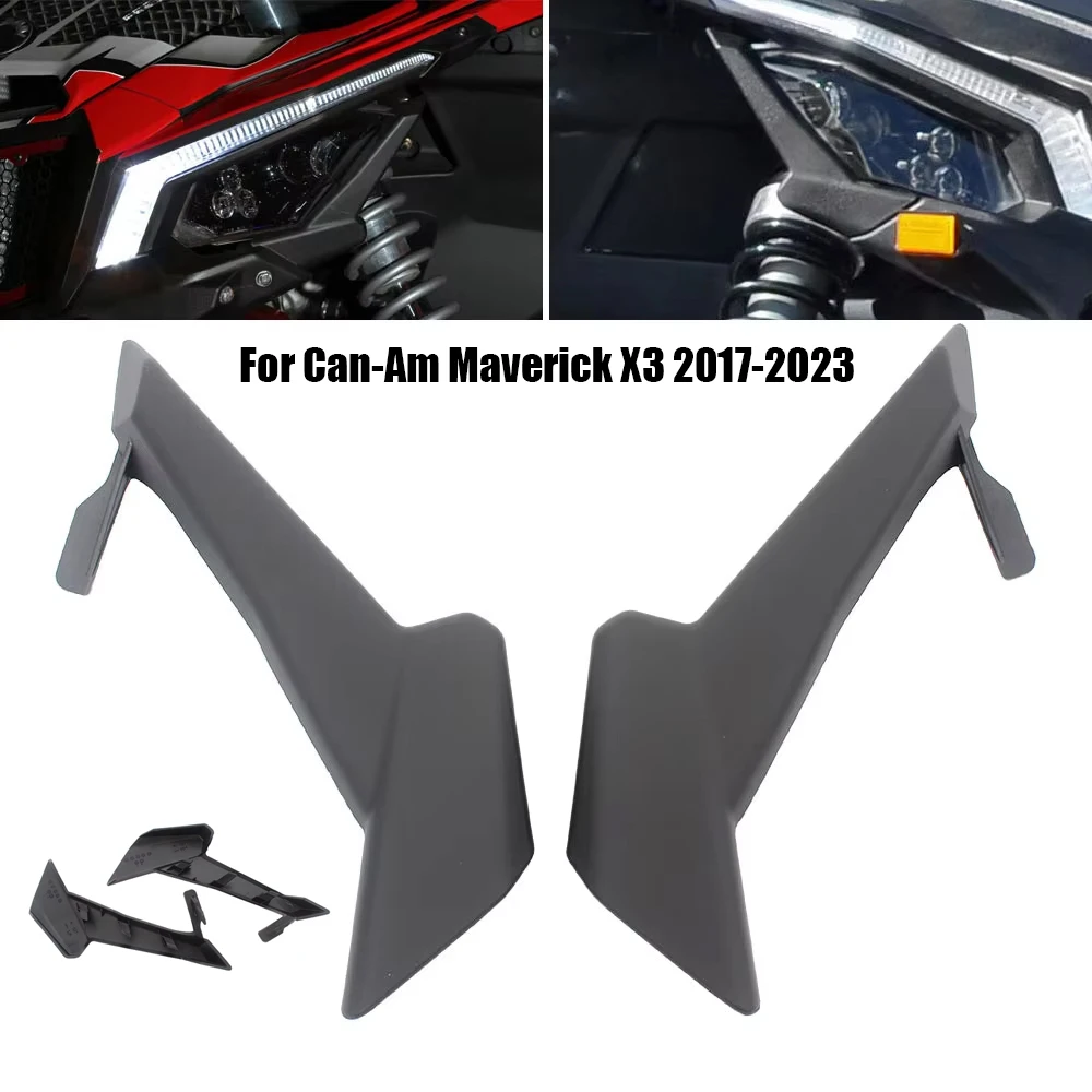 

UTV L & R передняя фара, накладка на веко, ABS для Can-Am Can am Maverick X3 Max Turbo R XDS 2017-24 705010628 705010629