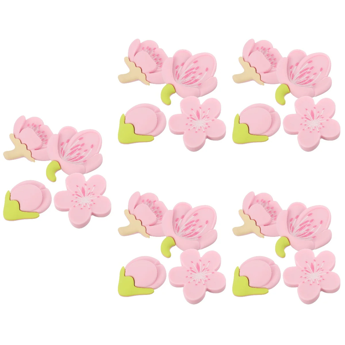 

Floral Fridge Magnets Office Whiteboard Locker Decor Flower Refrigerator Rubber