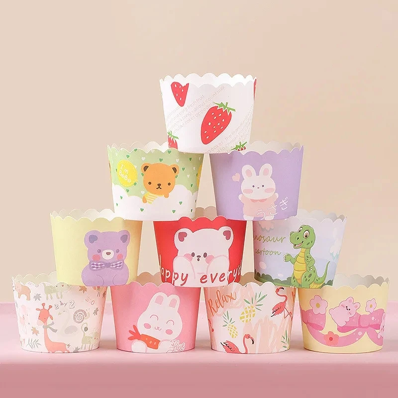 50Оленивый кекс бумажный стаканчик для рождественской вечеринки рождественский