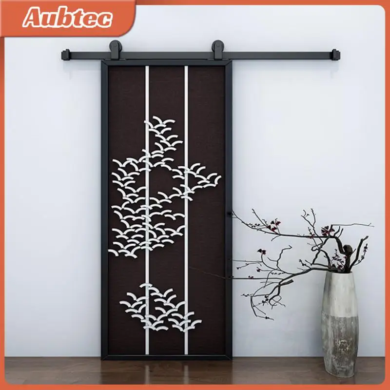 

Barn Door Hanging Rail Pulley Set Sliding Door Rail Pulley Kit Top Mount Hanger Track Closet Roller Rail Hanging Rail HWC