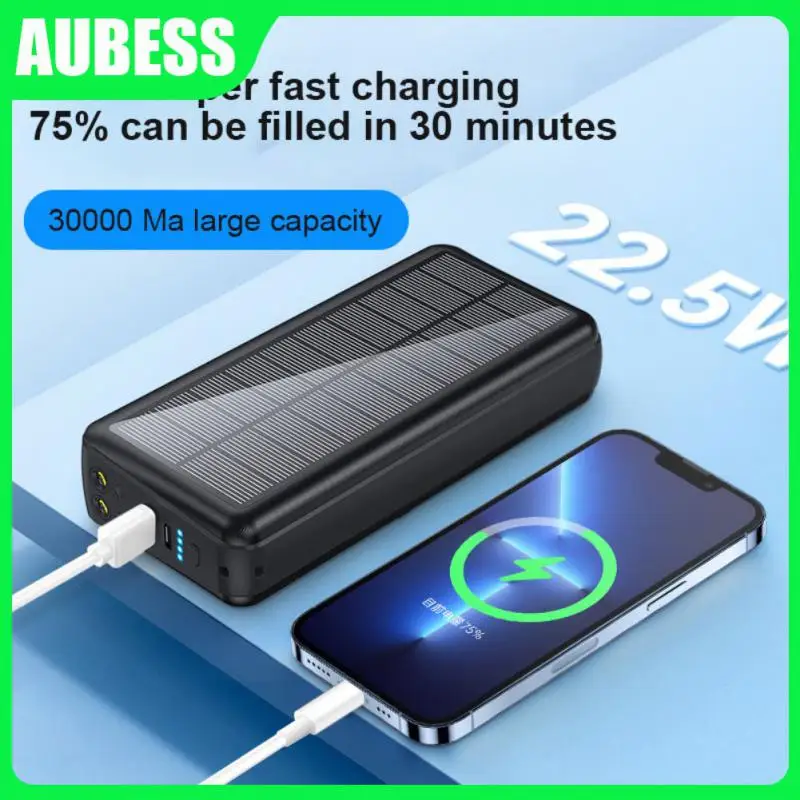 

Внешний аккумулятор на солнечной батарее, 22,5 Вт, 4 Usb-порта, 30000 мАч