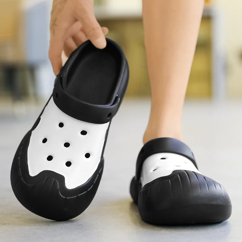 Шлепанцы женские на платформе садовые сандалии для отдыха пляжа клоги массивные