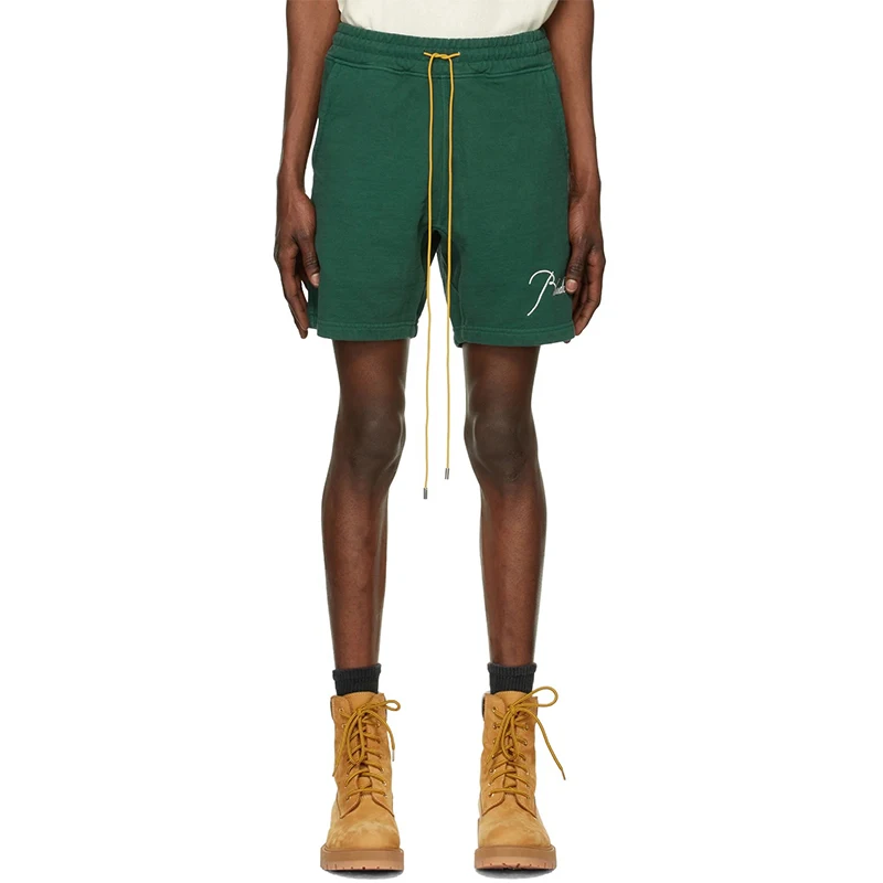

Rhude Terry Shorts small Logo embroidery high street cotton high quality street hip-hop men women shorts sports sweatpants
