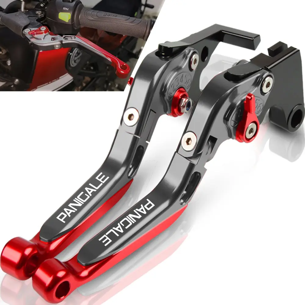 

Motorcycle handbrake Folding Extendable Adjustable Clutch Brake Levers Adapter For DUCATI PANIGALE V4 2016 2017 2018 2019
