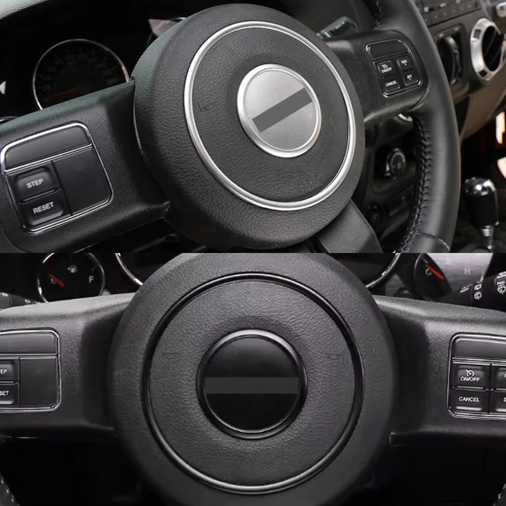 Декоративная накладка на руль аксессуар для Jeep Grand Cherokee 2011-2020/Renegade 2016-2023/Compass Patriot