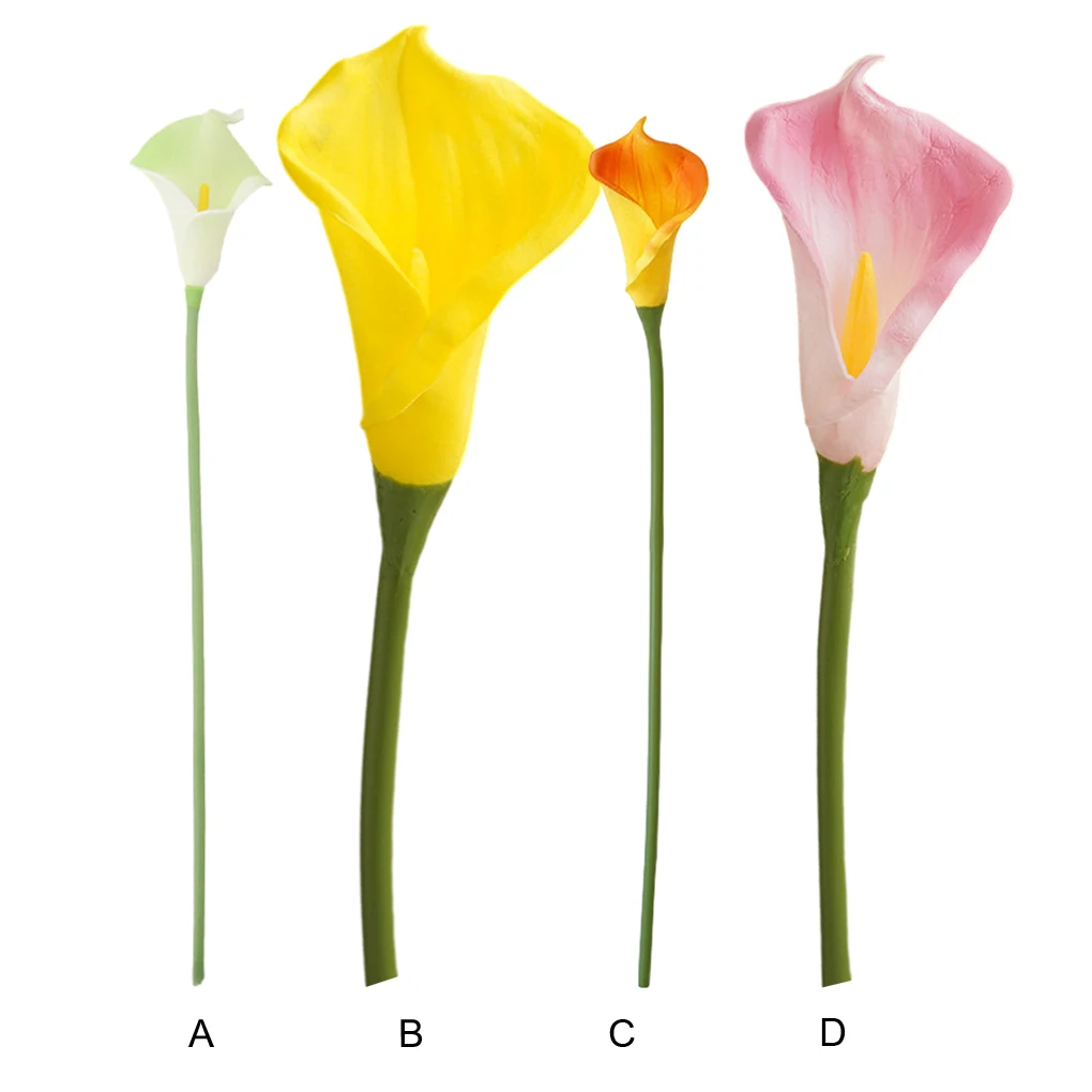 

20x Realistic Appearance Non-toxic Calla Lilies Bouquets For Mothers And Lovers For DIY Artificial