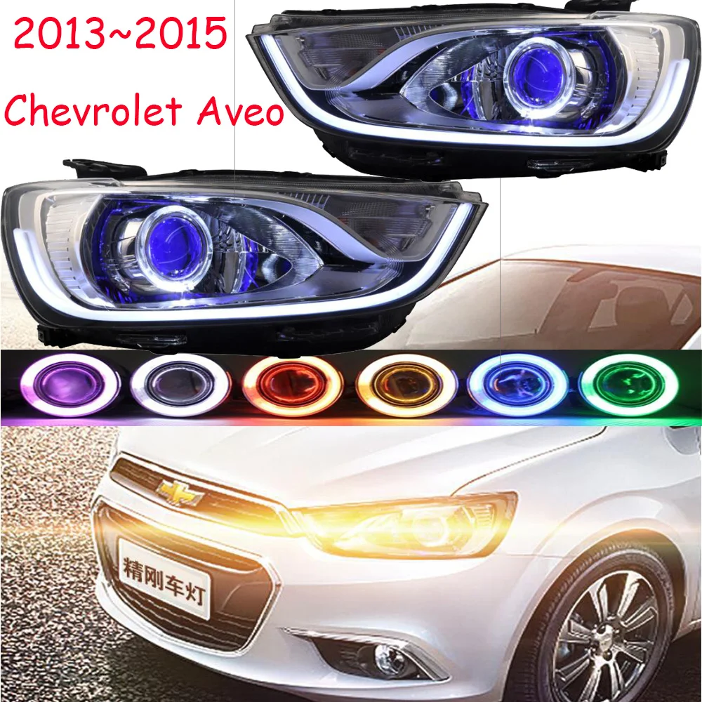 Стайлинг автомобиля RHD LHD для Chevrolet Aveo Фара 2013 2014 2015year DRL Биксеноновые линзы HI LO HID