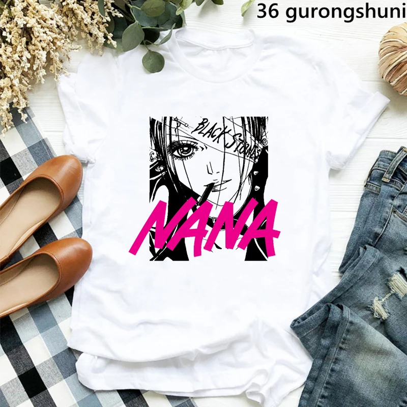 

Футболка женская с японским аниме Осаки Нана и графическим принтом, 2022