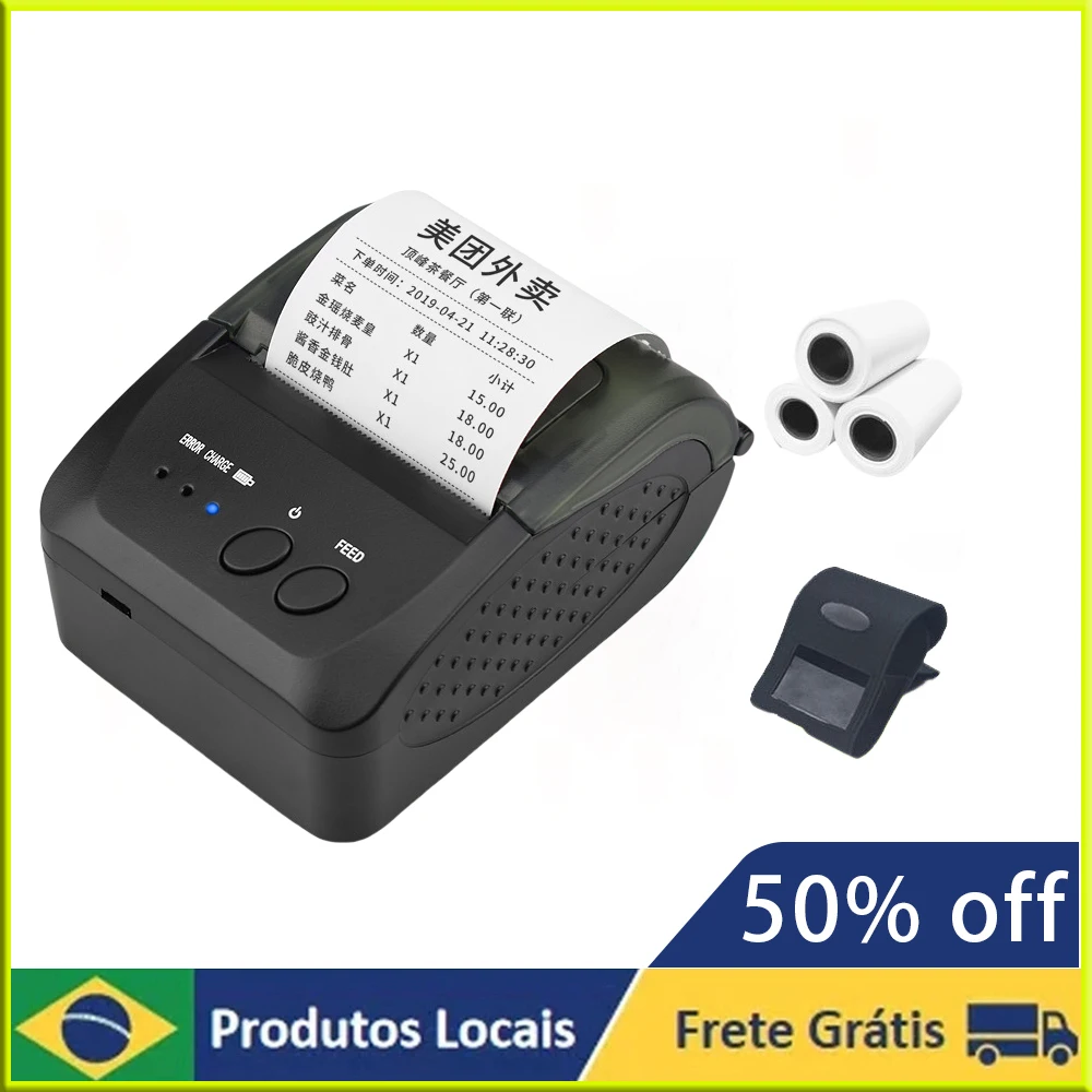 

Portable Laser Printer 58mm USB Wireless Receipt Printer Shop Printing Receipt Paper