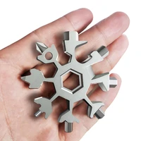 portable edc multifunction torque snowflake wrench alloy steel hexagonal universal 18 in 1 octagonal screwdriver household tool