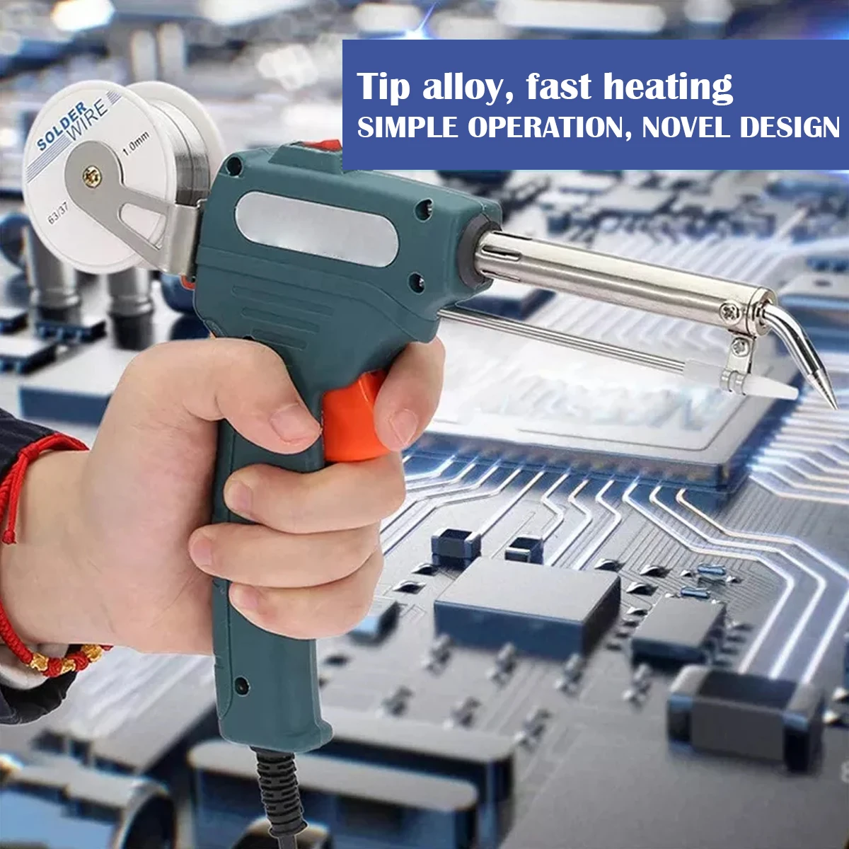 

Набор для паяльника, Электронная Сварочная горелка 60 Вт, с соплом с проводом для сварки и 2 пинцетами, комплект профессионального паяльника