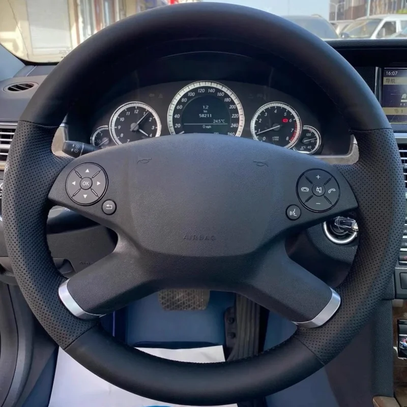 

Чехол на руль Mercedes Benz E Class W212 2009-2011, из искусственной кожи