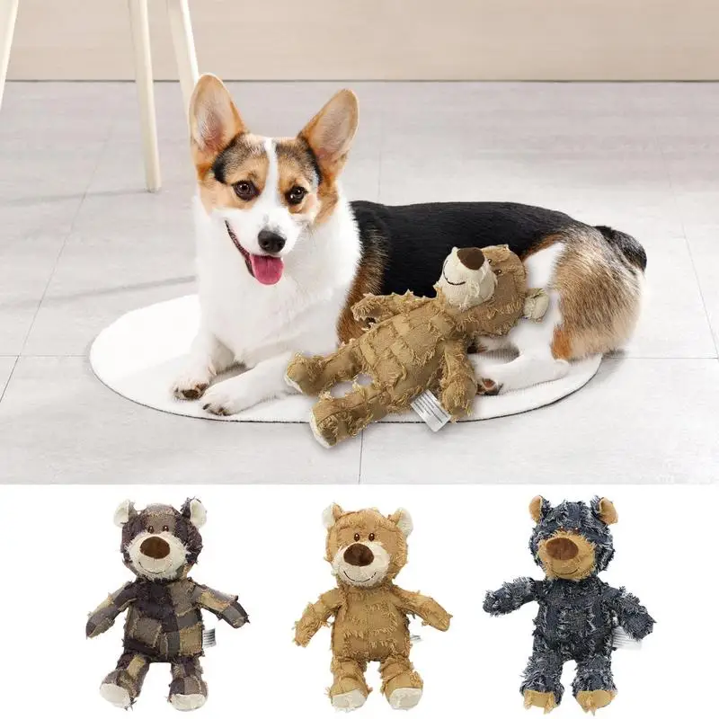 

Squeaky Plush Dog Toy Puzzle Training Toys Comfortable Chewing Entertaining Puppy Teeth Training Multi Purpose Pet Squeak Toy