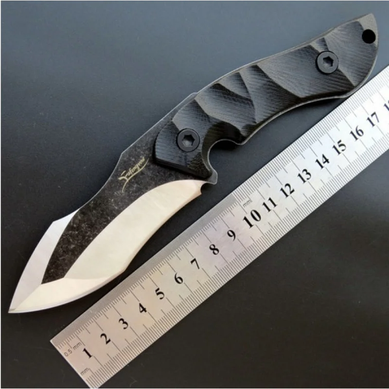 

New EF106 Fixed Blade 440C Blade+ G10 Handle Hunting Knife EDC Tool