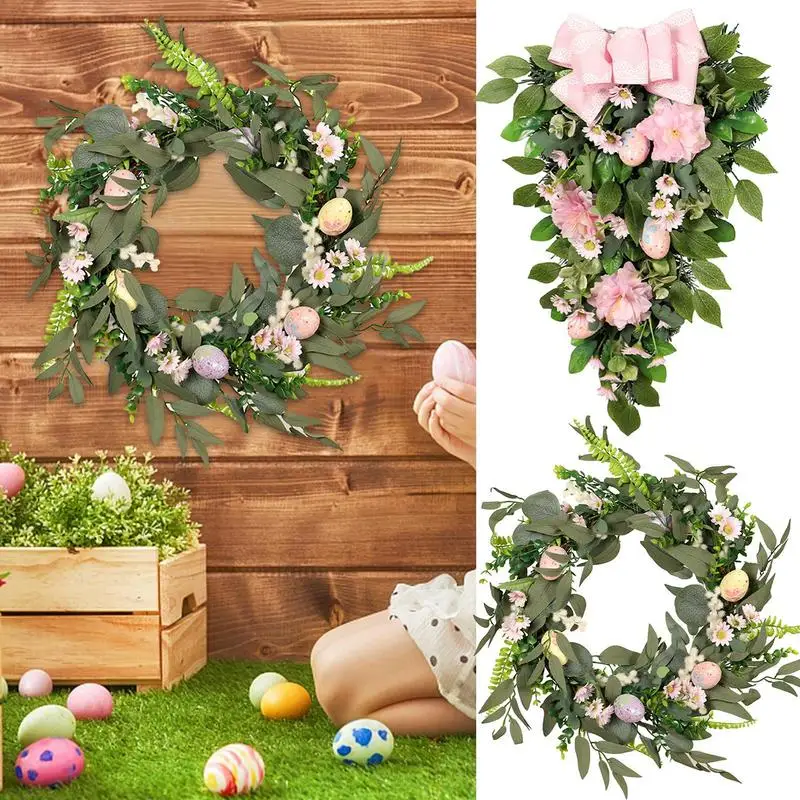 

Exquisite Home Hanging Easter Wreath Spring Season Front Door Flower Wreaths Decor For Valentines Day Wreath All Year Around