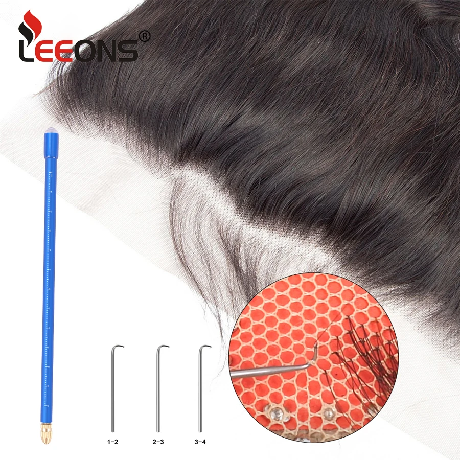 

Professional Lace Wig/Toupee Ventilating Holder Gold Black With 3 Pcs Pin For Wig Making Lace Wig Crochet Hook Extension Tools