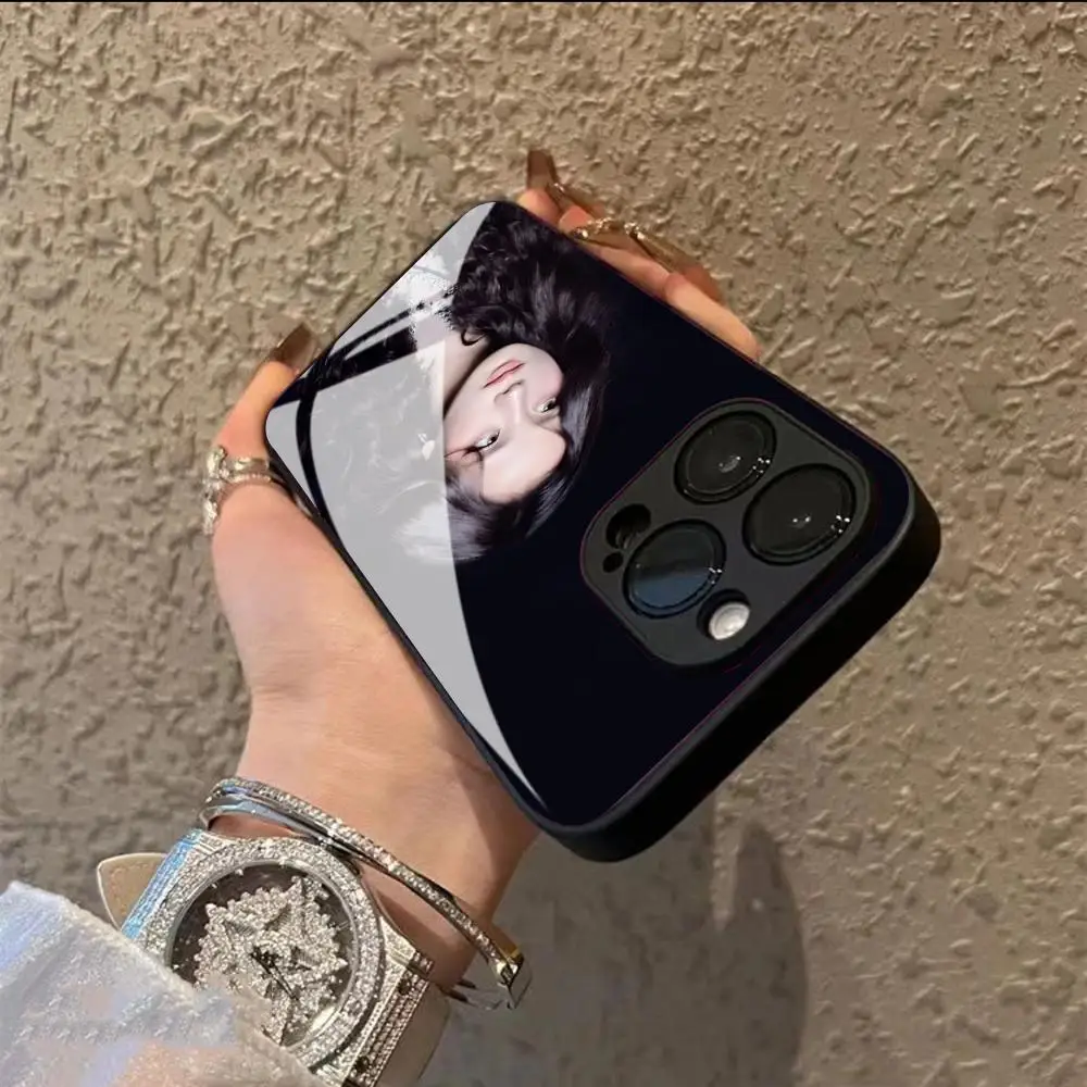 Фото Чехол для телефона Jisoo AMORTAGE S-singers-s для iPhone 17 16 15 14 13 12 Pro Max Xr Air Plus, черный/серебристый, жесткий корпус №2