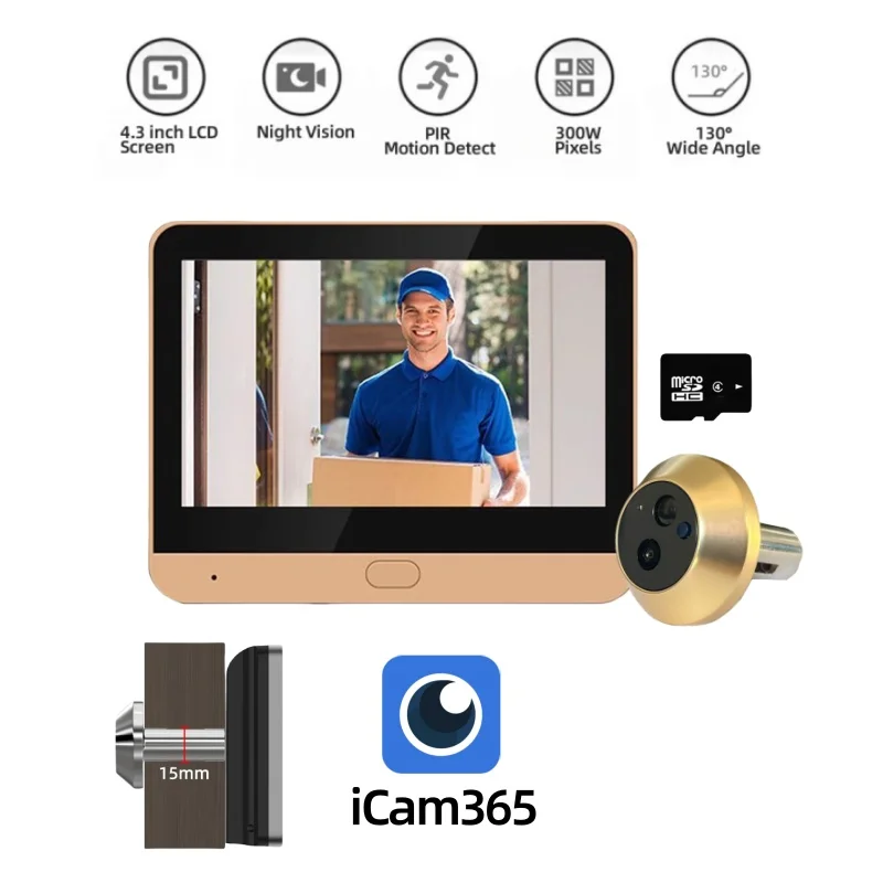 

ESK iCam365 Wi-Fi видеоглазок