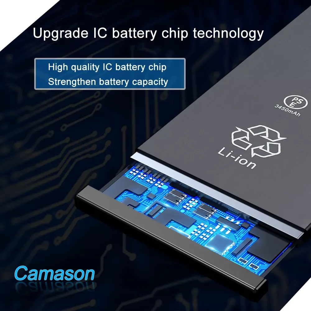 

Camason Lithium Battery For iPhone 5 SE 6 6s 5s 7 8 Plus X XR XS Max 11 12 Pro High Capacity Replacement Batteries for iphone6