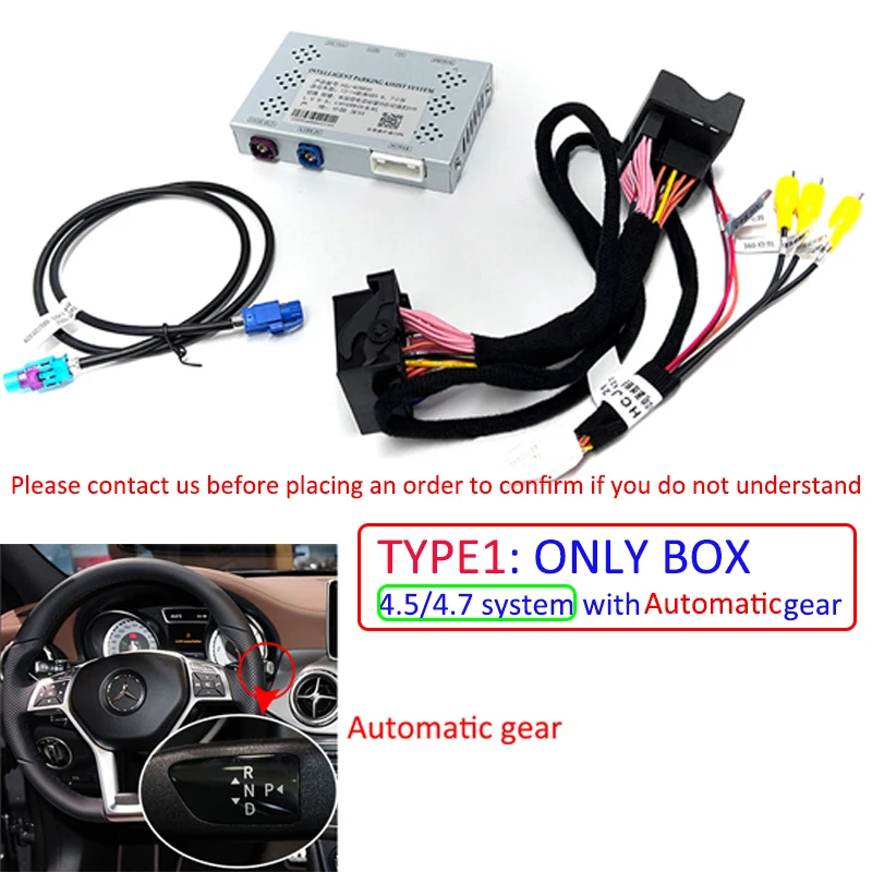 

Интерфейс камеры заднего вида для Mercedes Benz X156 GLA250 GLA200 GLA45, оригинальный обновленный экран, адаптер заднего вида с изображением заднего вида