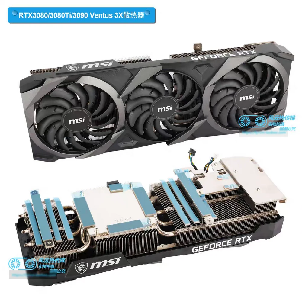 Новый оригинальный радиатор-кулер для видеокарты MSI RTX3080 RTX3080Ti RTX3090 VENTUS 3X