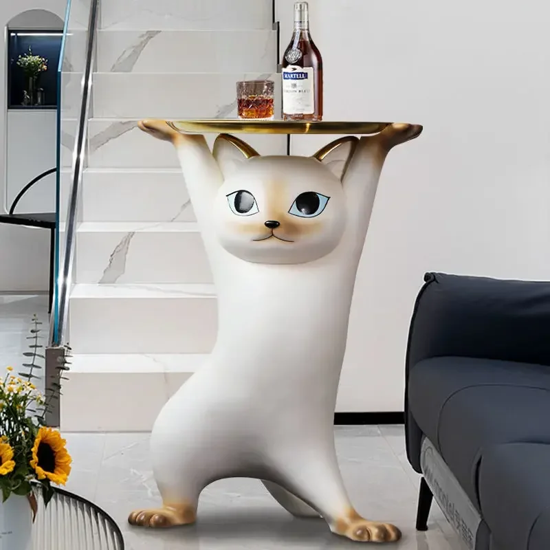 Bezaubernde Katze Orn1) Sofa Beistell tisch для Wohnzimmer декоративная Harz Einweihung sparty presentation