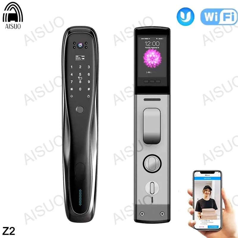 AISUO Z2 Wi-Fi приложение для детской дистанционной разблокировки с камерой отпечаток