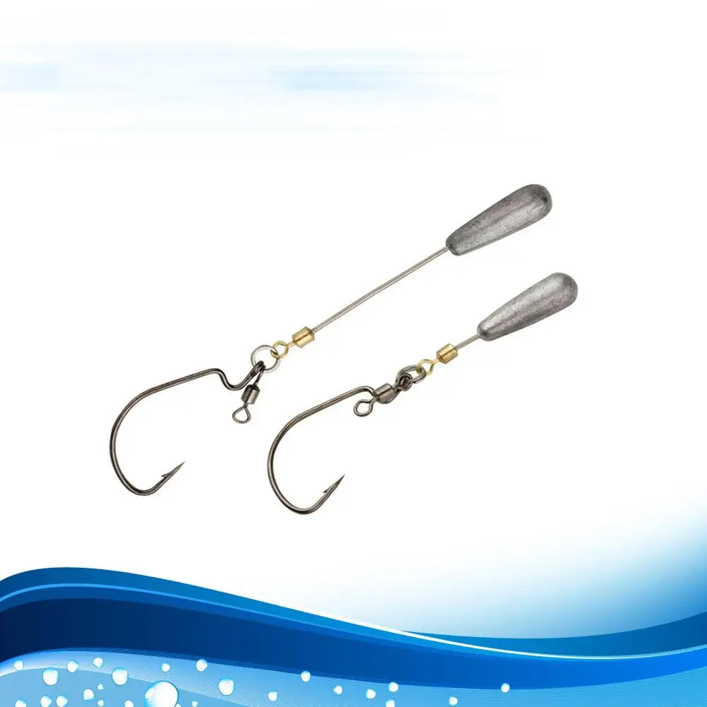 

5Pcs Fishing Hooks Lure Plumb Crank Head Hook Single Hook Premium Fishing Tackle Bait Barbed Hooks