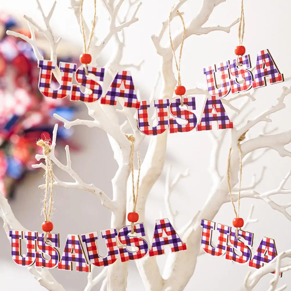 

Creative Easy to Hang Good Visual Effect Patriotic Event Wall Hanging Decor Burrs Free Hanging Ornament Holiday Supply