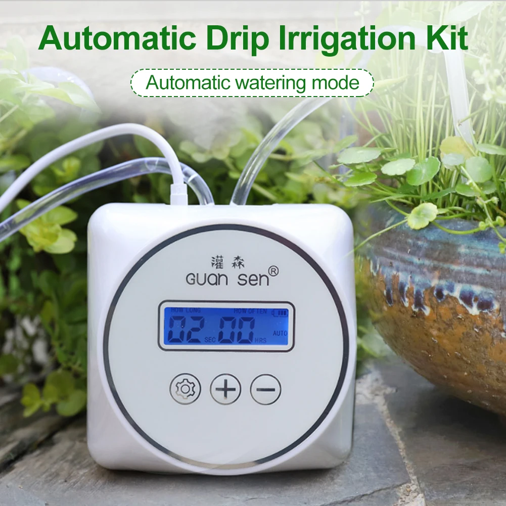 

Automatic Garden Watering System Drip Irrigation Device Timer Home ntelligent Water Pump Controller For Potted Plant Indoor Use