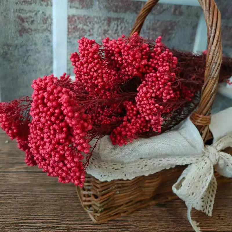 50g Natural Millet Fruit Dried Flower Artificial Flowers Living Room Decoration Christmas Decorations For Home 2022 Pampas