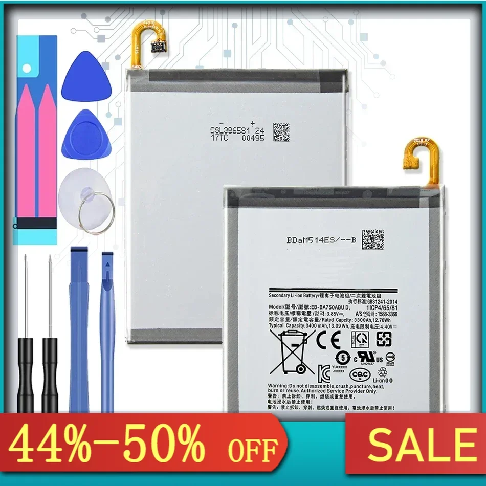 Аккумулятор EB-BA750ABU для Samsung GALAXY A10 A7 2018 A105F A730 X SM-A750F SM-A730X Galaxy A8S A750f G8870 M10 F M10F