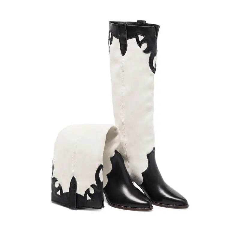 Новые элегантные стильные длинные ботинки ручной работы Cowboys женские вечерние