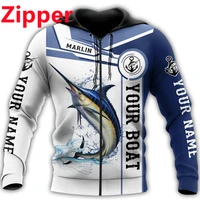 new brand fashion mens 3d hoodie t shirt suit animal ocean fishing series harajuku sweater neutral casual zipper shirt yu09