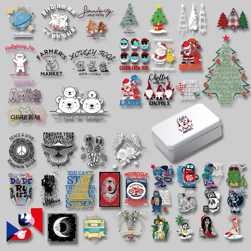 

Мультяшные скалы Животные медведь Рождественская елка УФ-переводка прозрачная переводная самоклеящаяся переводная наклейка керамическая...