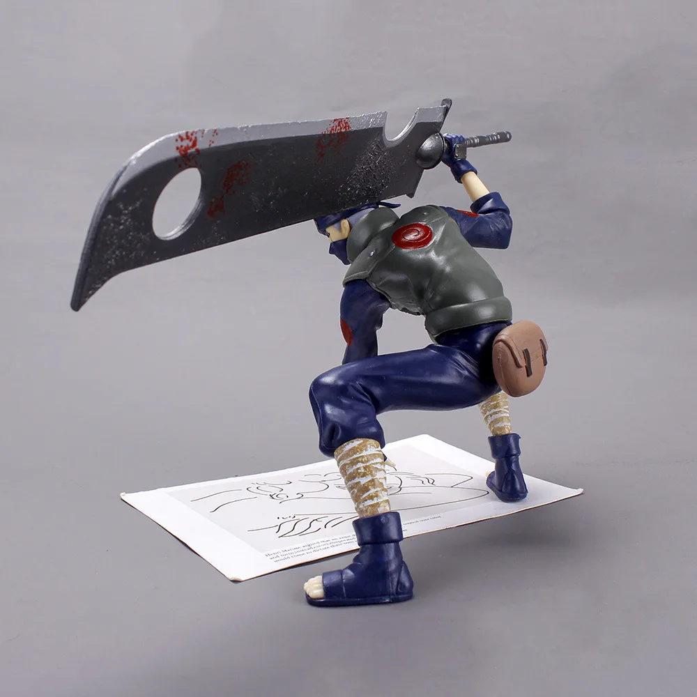Фото Новинка, экшн-фигурка из аниме Broadswor Hatake Kakashi, модель куклы, Мультяшные детские игрушки, крутые подарки на день рождения №4