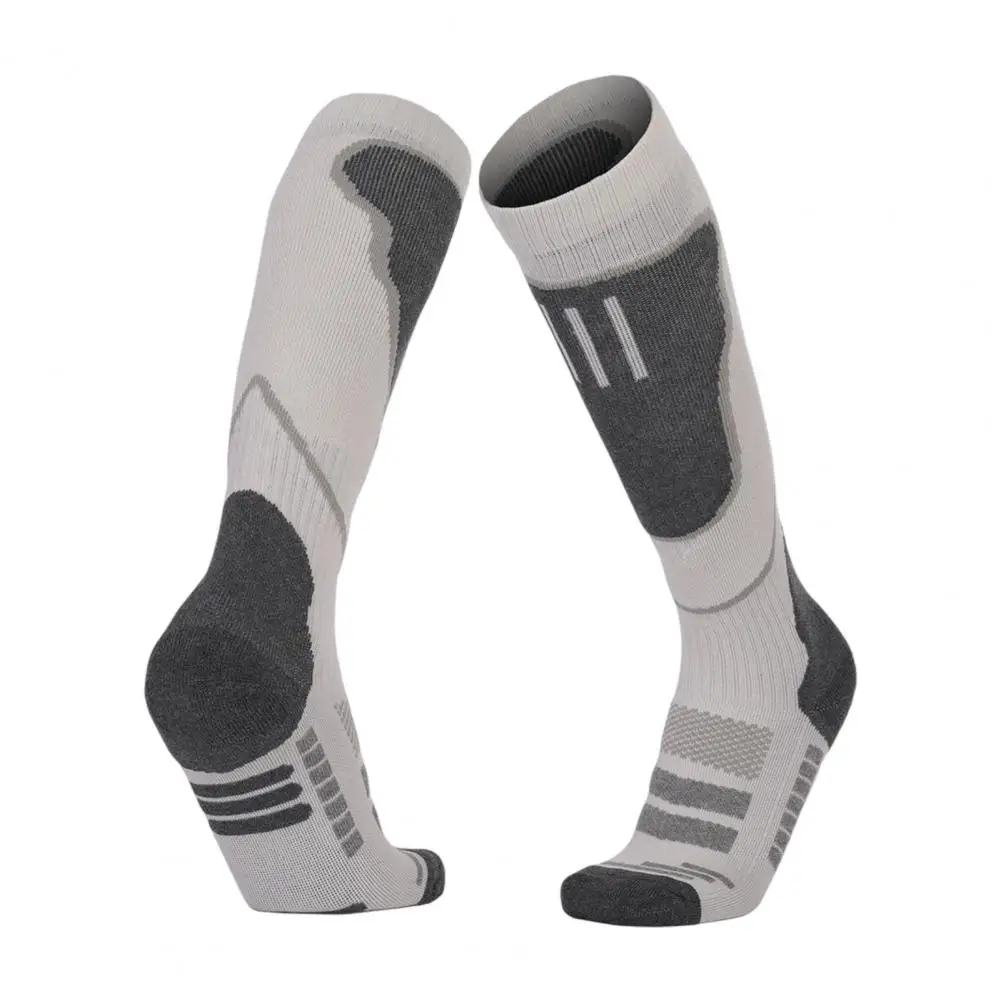 

1 Pair Ski Socks Unisex Winter Thermal Knee-high Thick Cotton Sports Snowboard Cycling Skiing Soccer Socks for Winter Sports