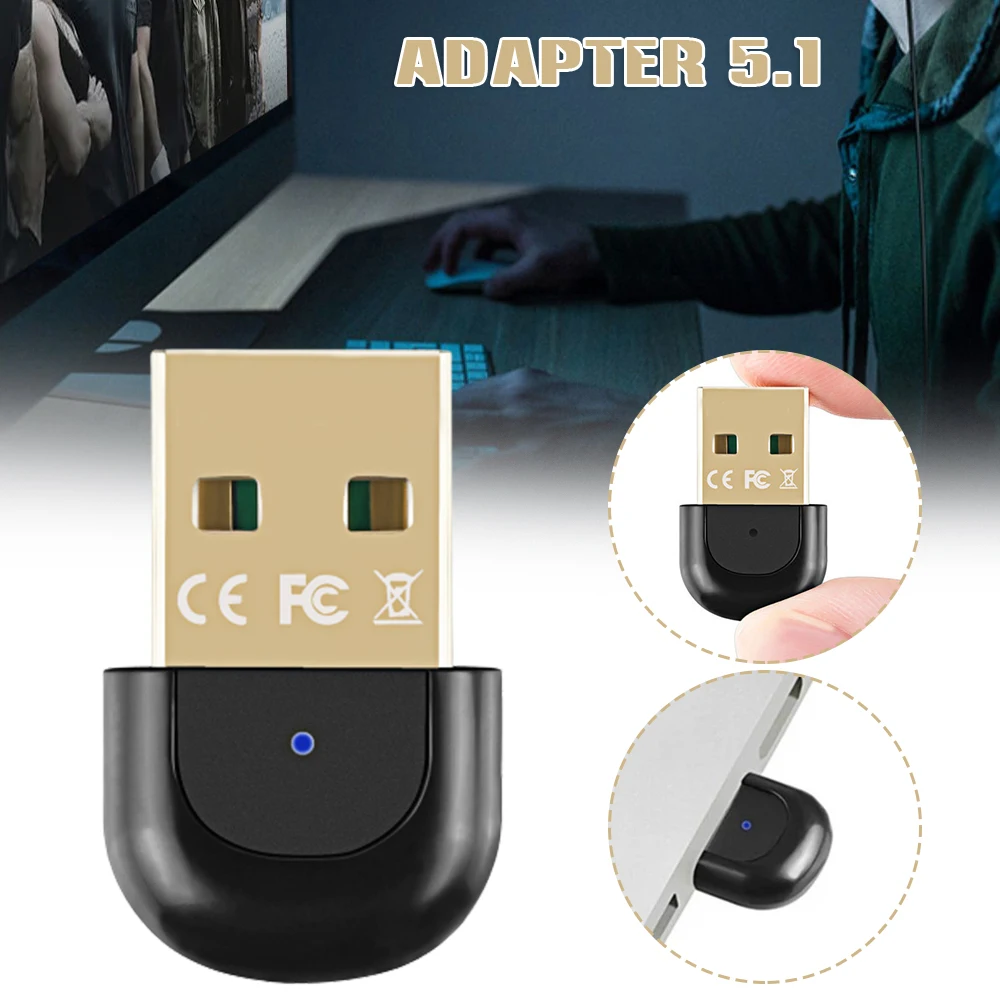 

USB 5.0 Adapter Wireless Transmission Receiver For PC Suitable For Computers, Laptops, Keyboards, Mice, Speakers