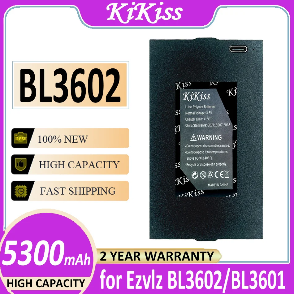 

Original KiKiss Battery BL3602 (BL3601) 5300mAh for Ezvlz BL3602/BL3601 Bateria