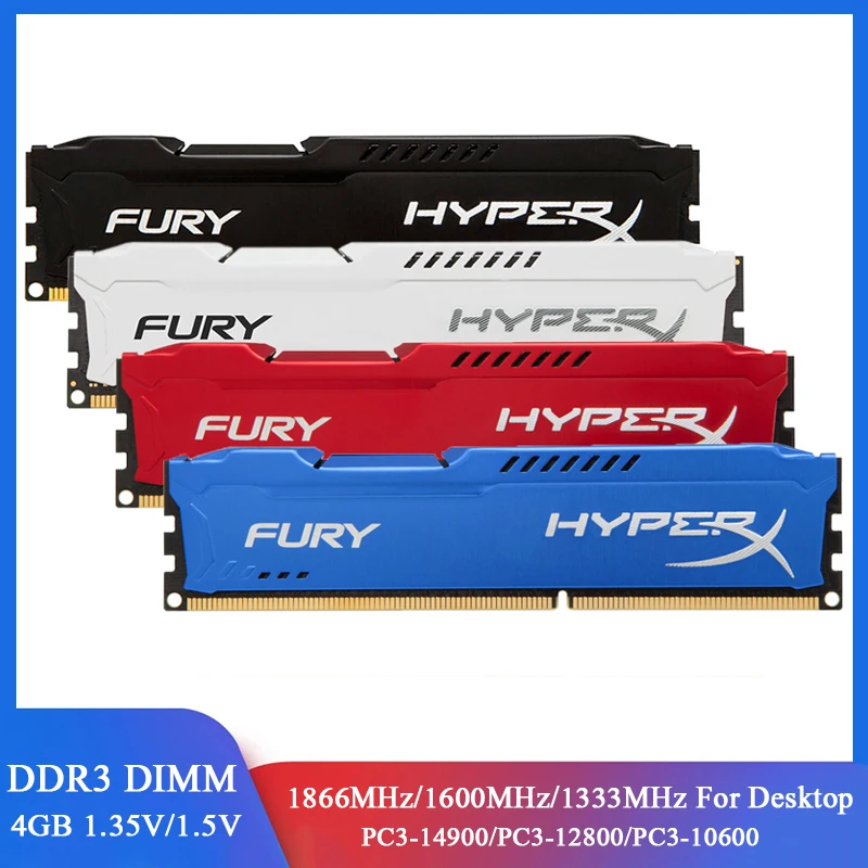 

Memoria RAM DDR3 4GB 1333MHz 1600MHz 1866MHz Desktop Memory PC3/PC3L-14900 12800 10600 240Pin DIMM 1.5V / 1.35V DDR3 RAM Memory