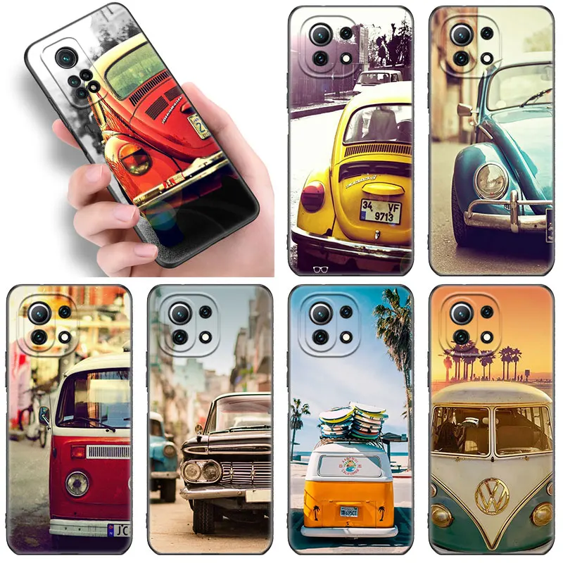Ретро винтажный крутой автомобильный чехол для Xiaomi Mi 12 12X 11i 11T Pro POCO X3 NFC GT F3 M3 M4 10T Pro A3 11 Lite