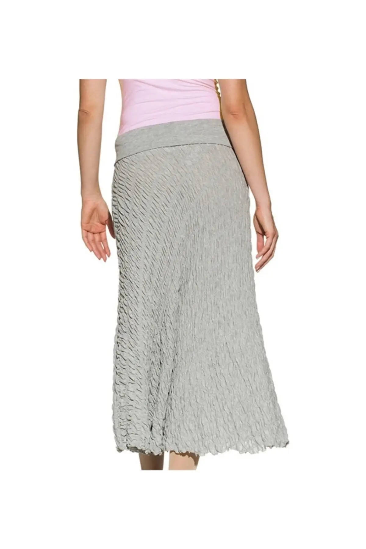 

Women's Gray Maxi Skirt Women Muslim Clothing Skirt