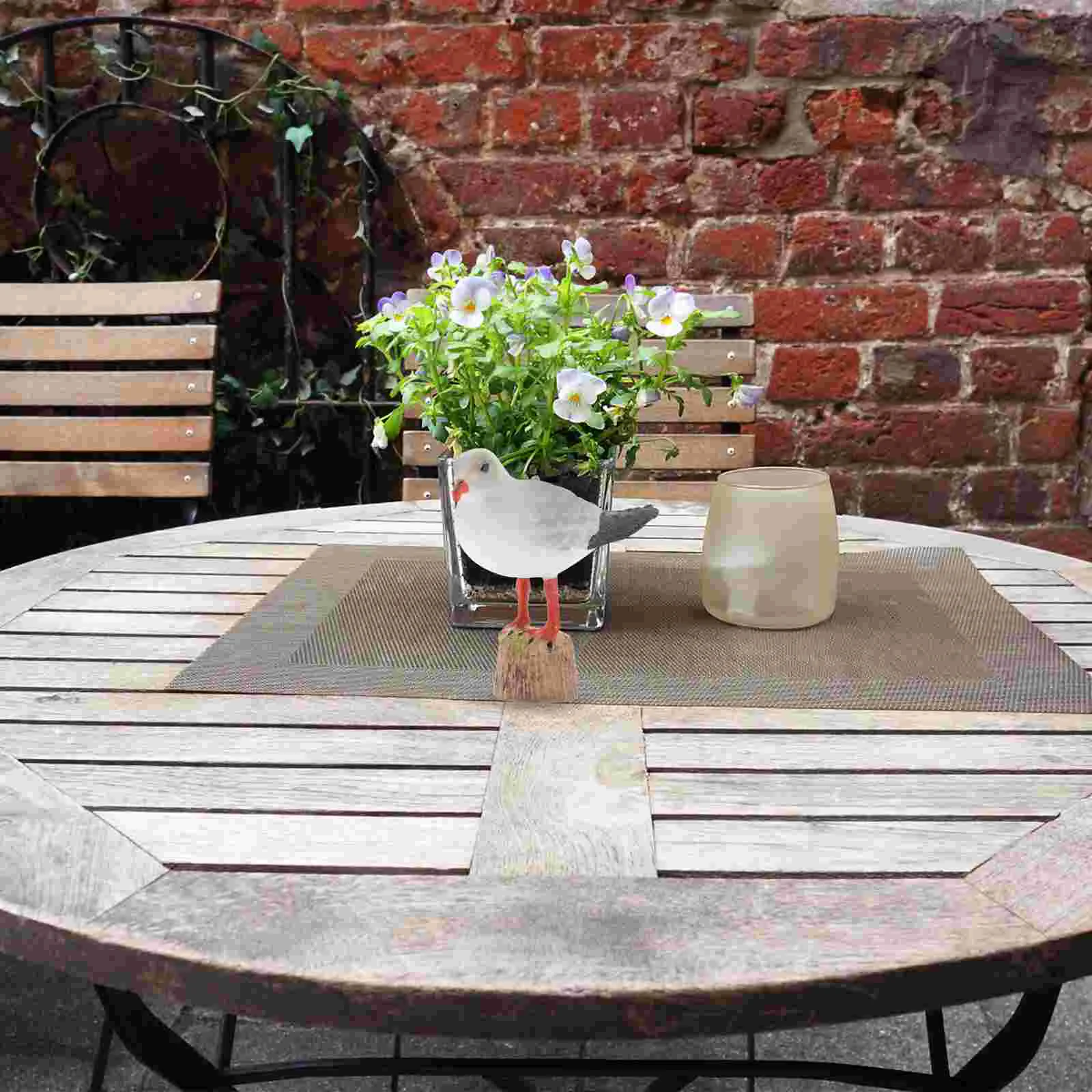 Морская статуя чайки миниатюрная фигурка для дома автомобиль торт миниатюрный