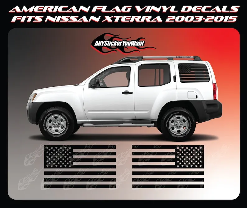 Виниловый Фотофон с американским флагом для Nissan Xterra 2003-2015