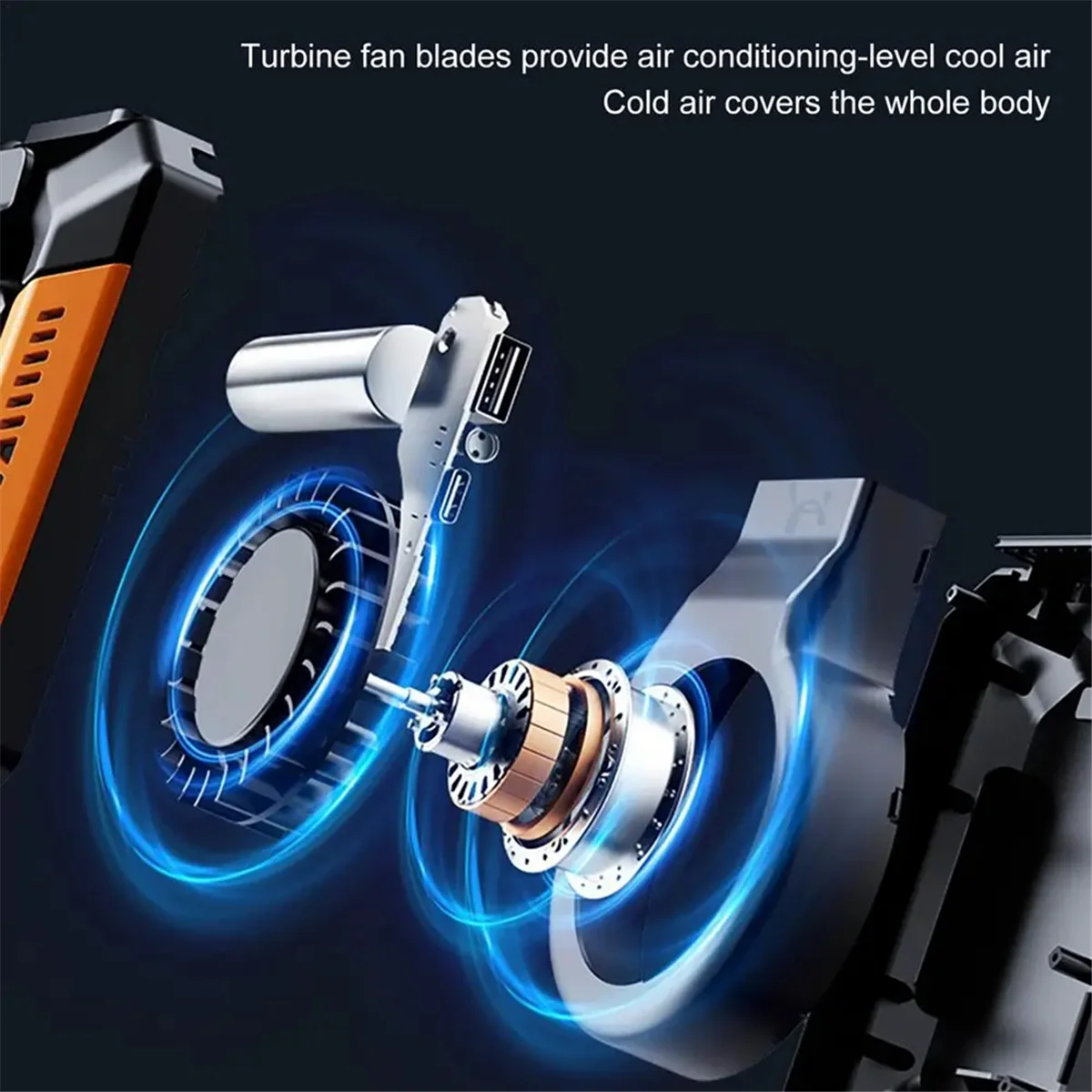 Подвесной USB-вентилятор на талию миниатюрный портативный для отдыха открытом