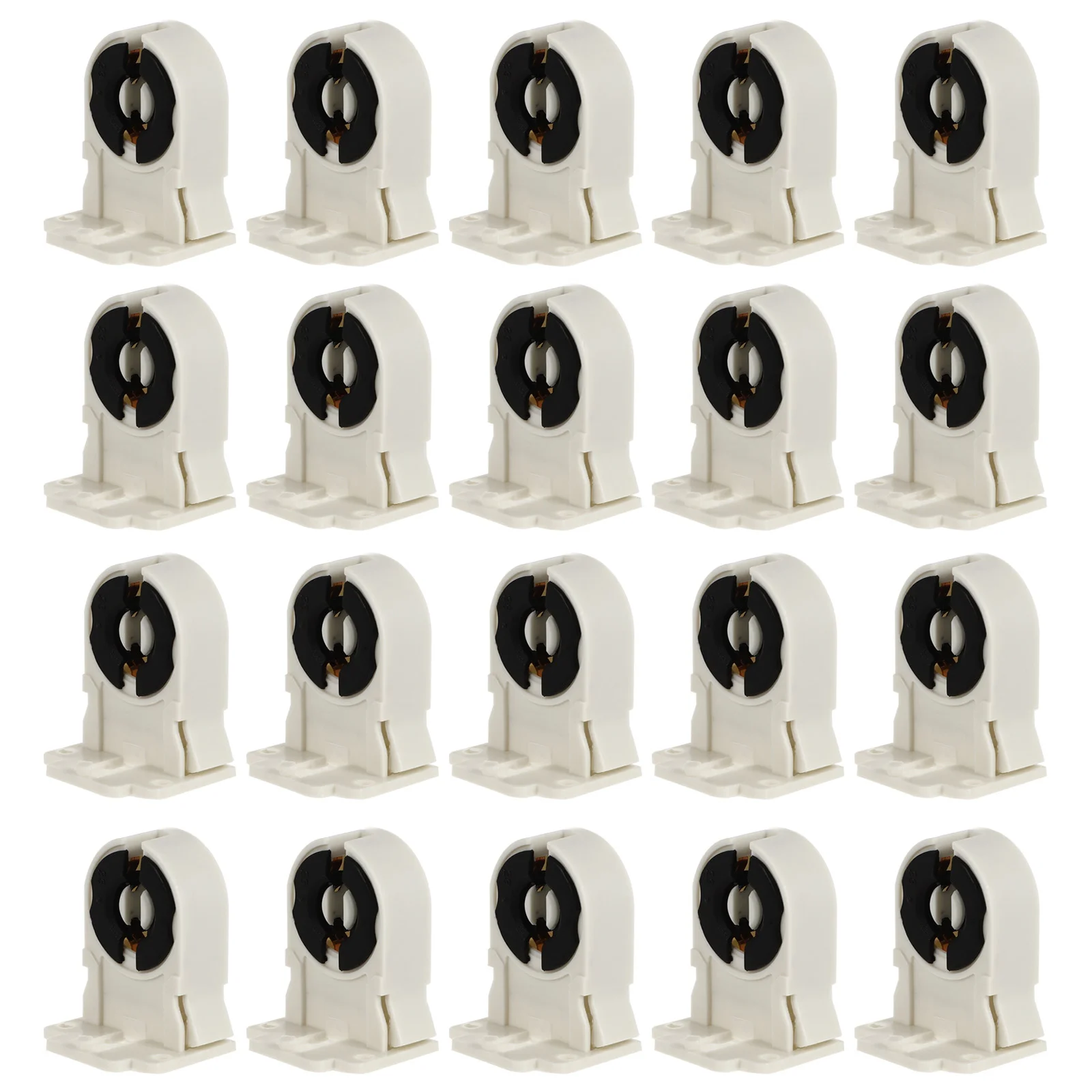 

20 PCS Lamp Holder Foot Fluorescent Accessories Light Fittings Bulb Testing Seat Flourescent Tube Lights