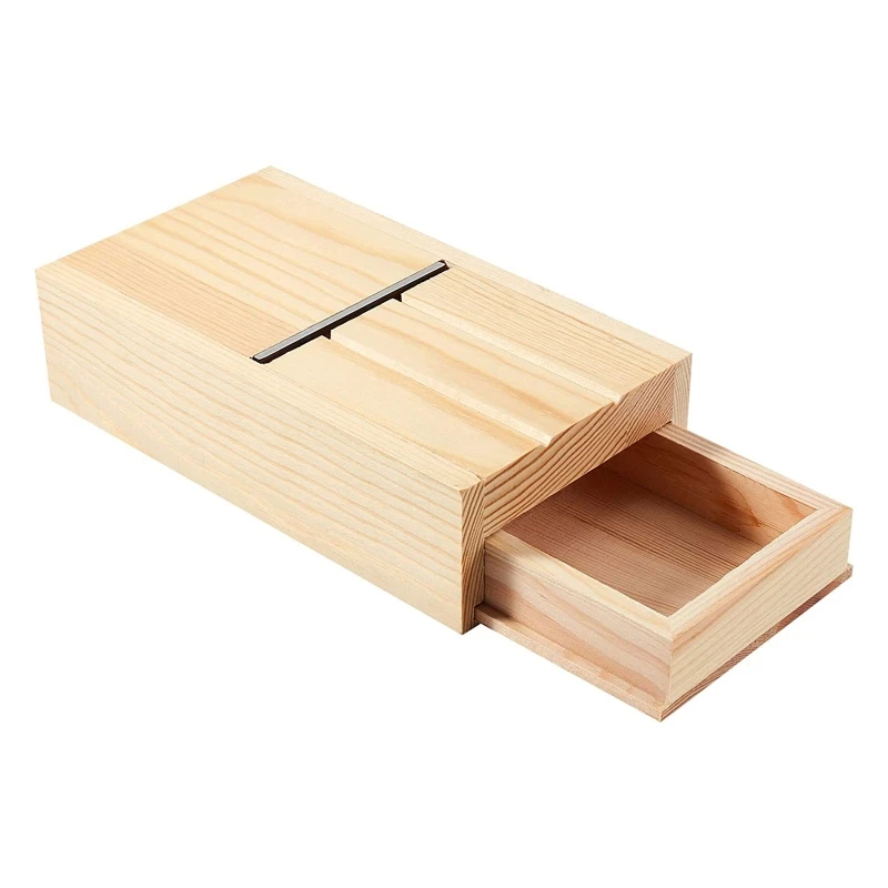 

Soap Cutter Drawer Box Wooden Soap Beveler Planer Soap Trimming Tool for DIY Craft Handmade Soap and Making Cutting Tool