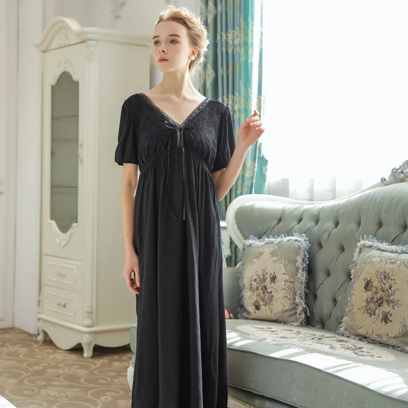 Roseheart Women Pink Blue Sexy Sleepwear Night dress Lace Backless  Homewear Nightwear Luxury Nightgown Female Gown